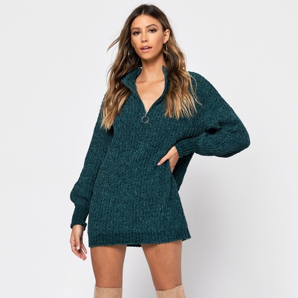 Tobi Chenille Sweater Dress - Picture 1 of 6